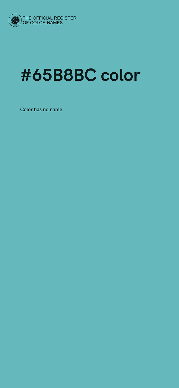 #65B8BC color image
