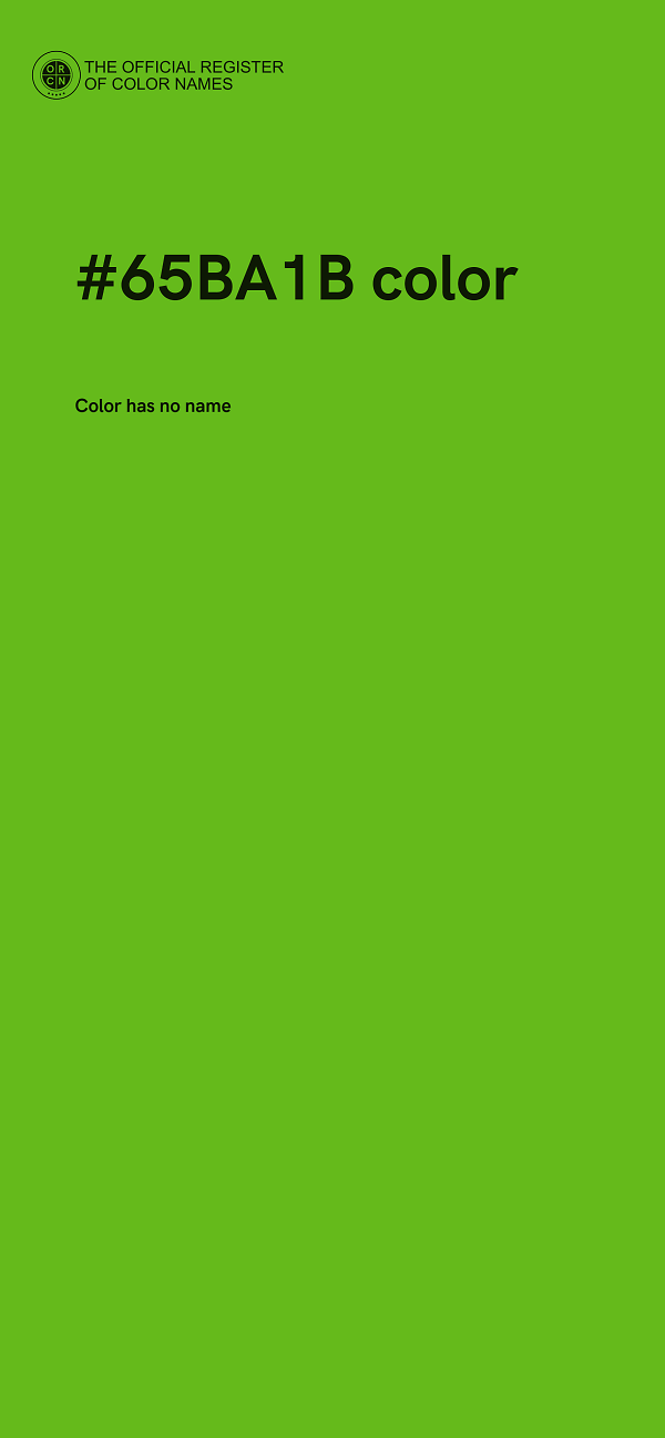 #65BA1B color image