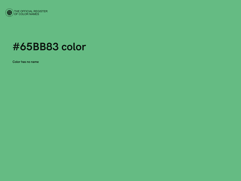#65BB83 color image