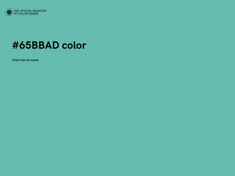 #65BBAD color image