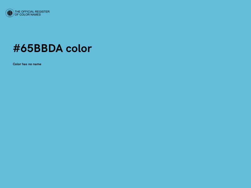 #65BBDA color image