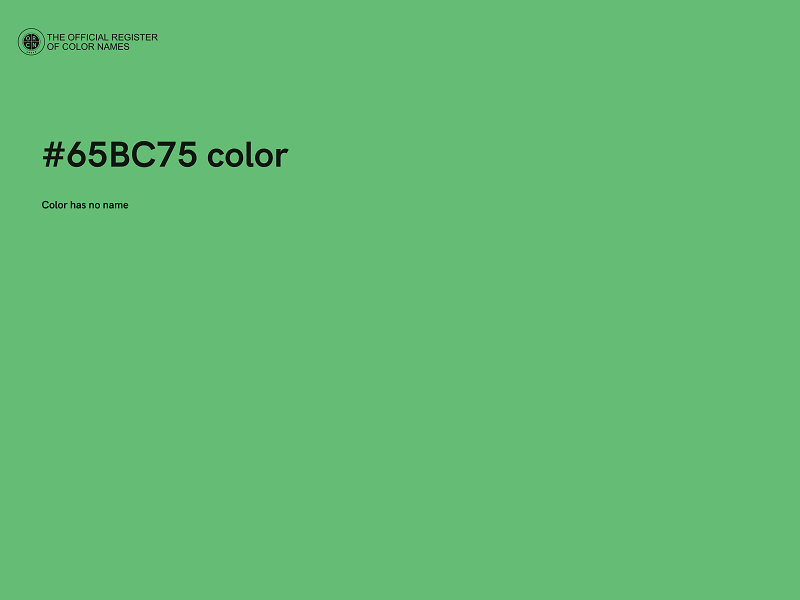 #65BC75 color image