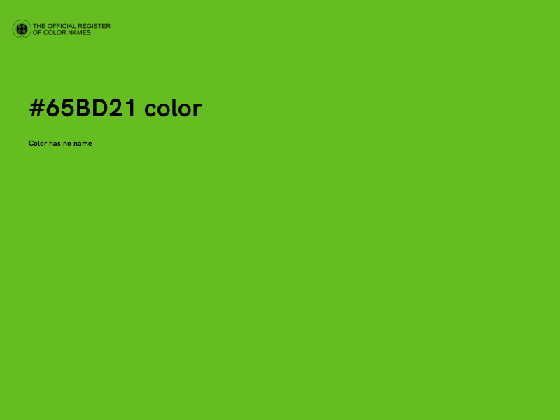 #65BD21 color image