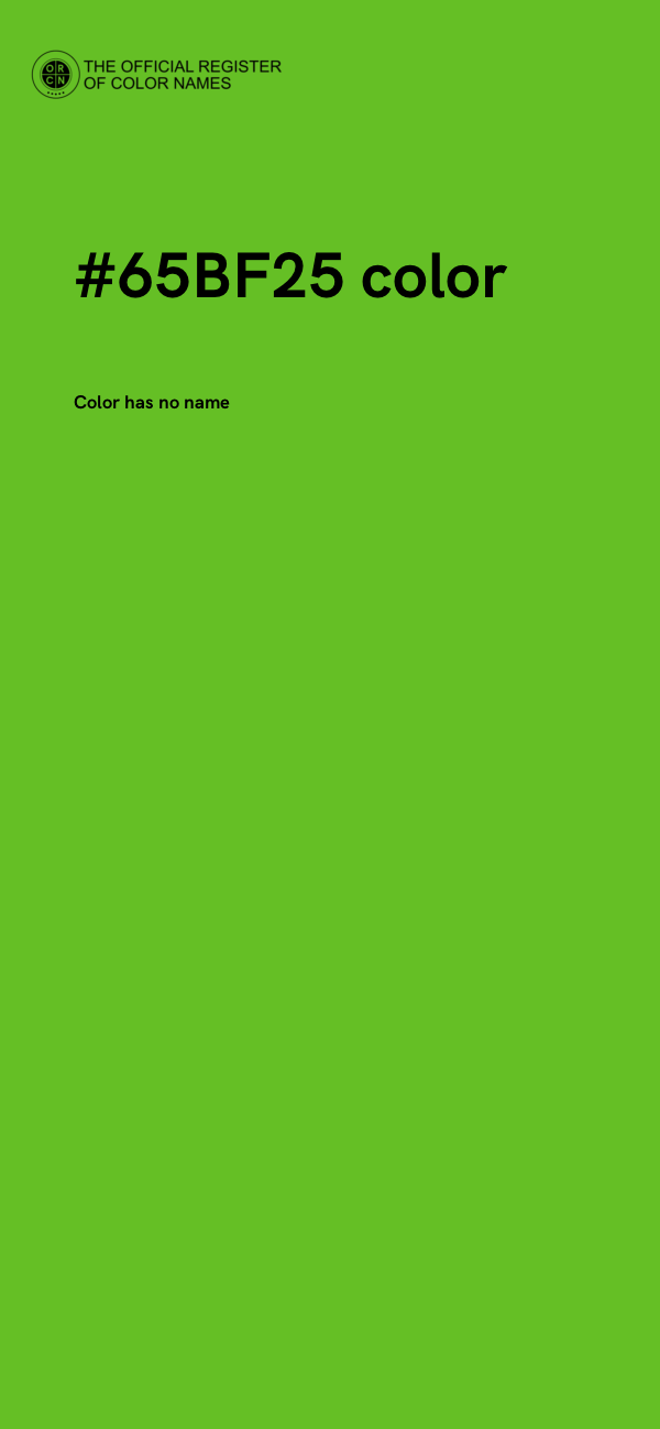 #65BF25 color image