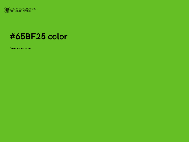 #65BF25 color image