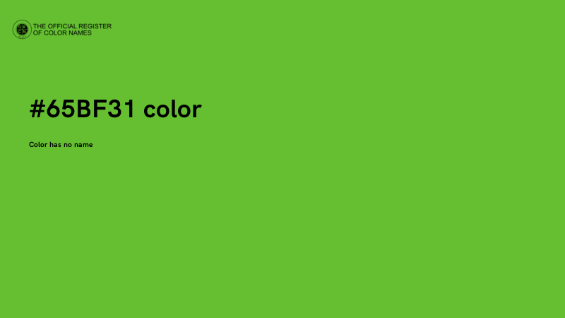#65BF31 color image