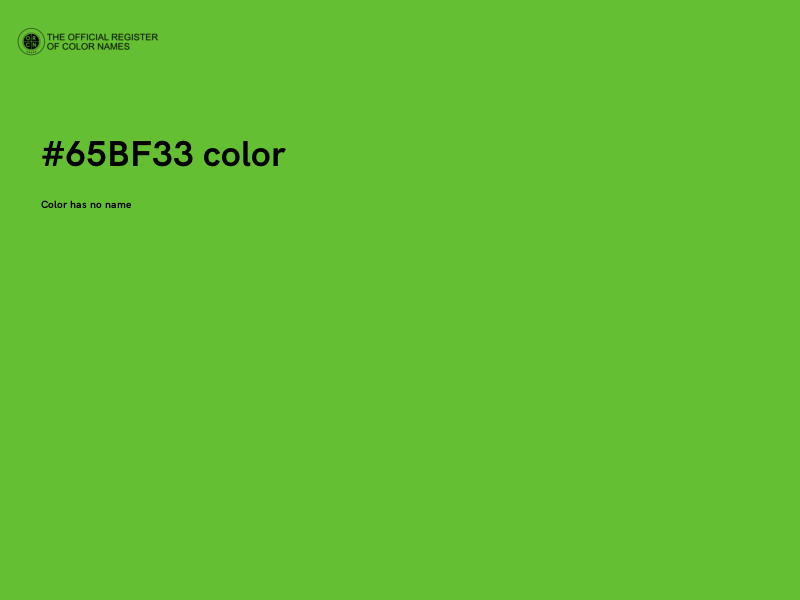 #65BF33 color image