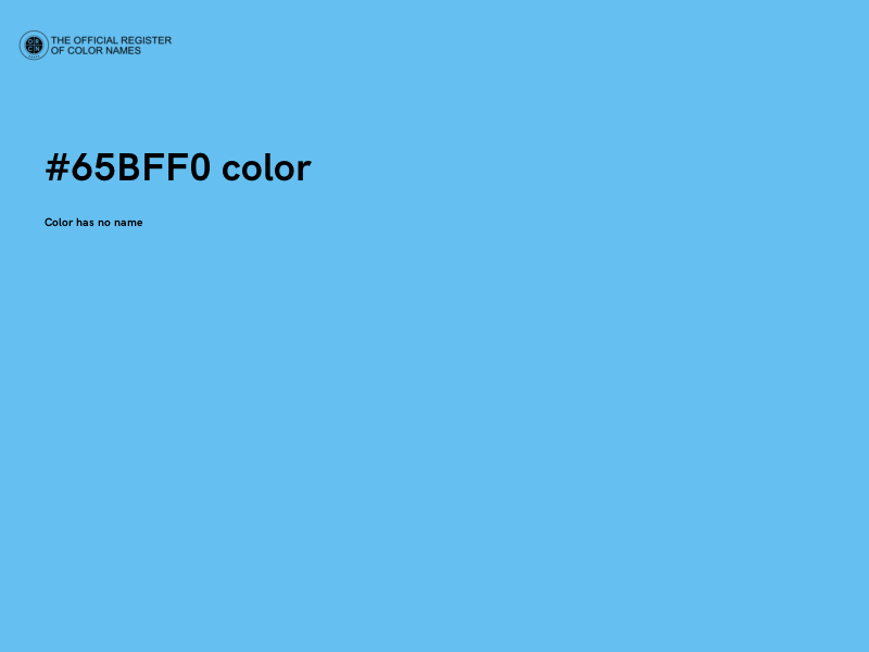 #65BFF0 color image
