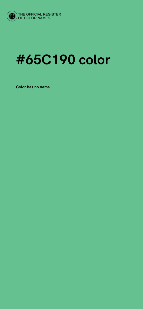 #65C190 color image