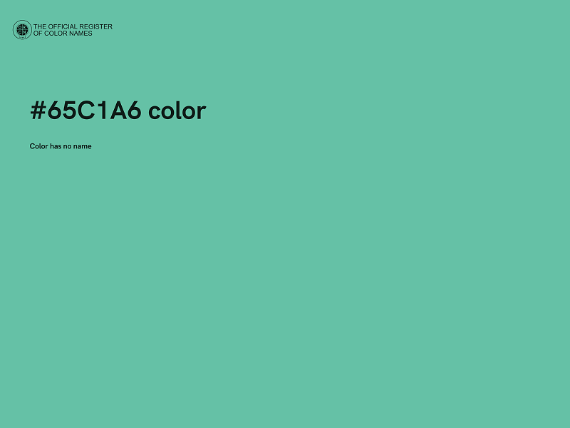 #65C1A6 color image