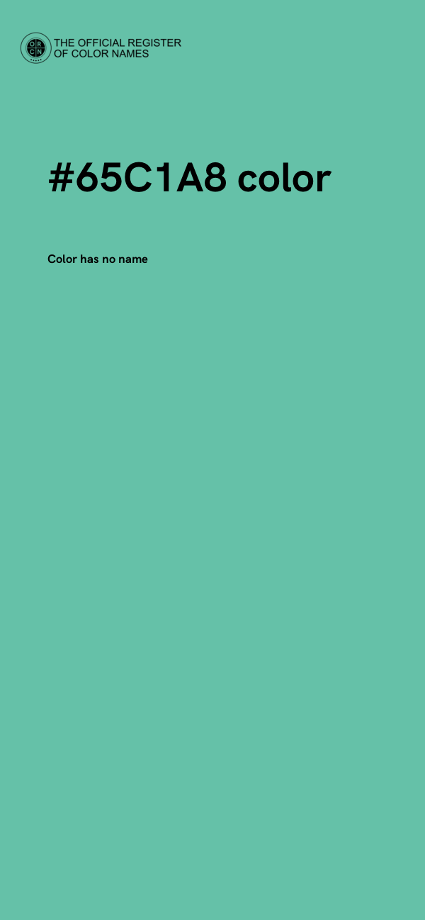 #65C1A8 color image