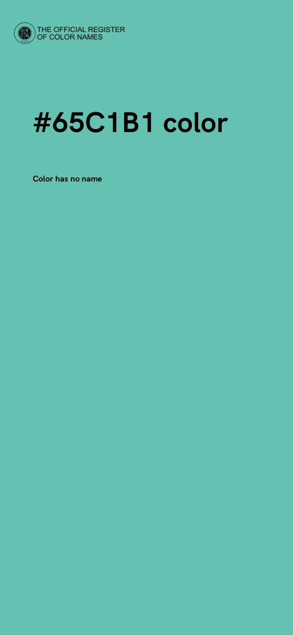 #65C1B1 color image