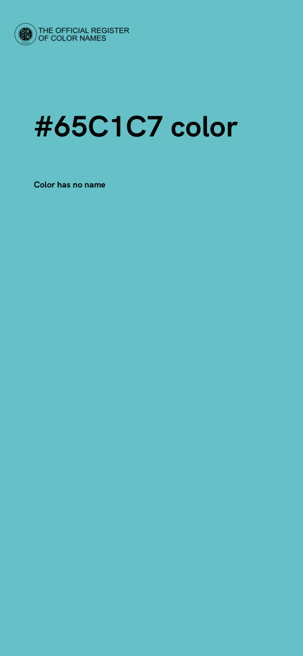 #65C1C7 color image