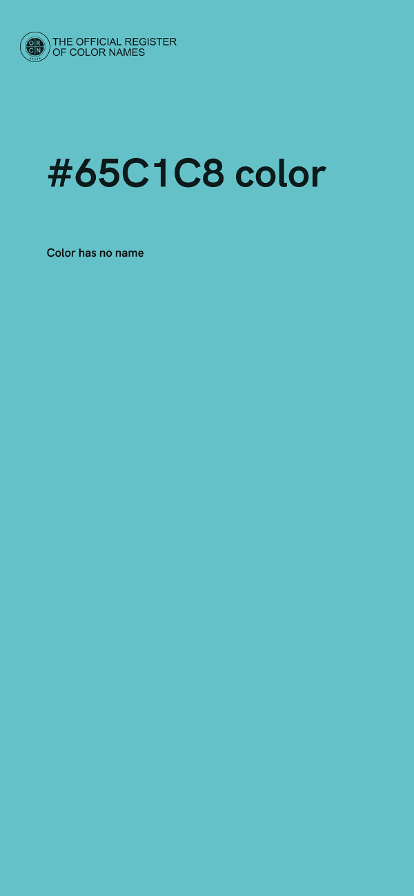 #65C1C8 color image