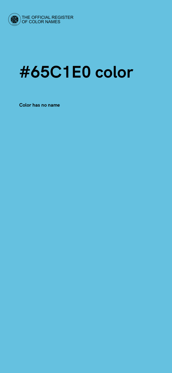 #65C1E0 color image