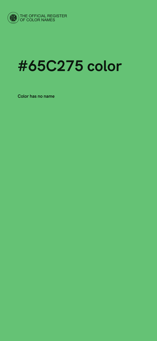 #65C275 color image