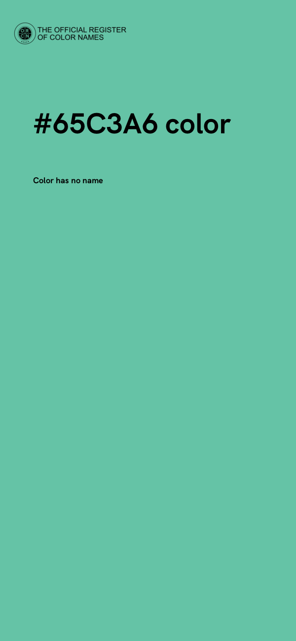 #65C3A6 color image