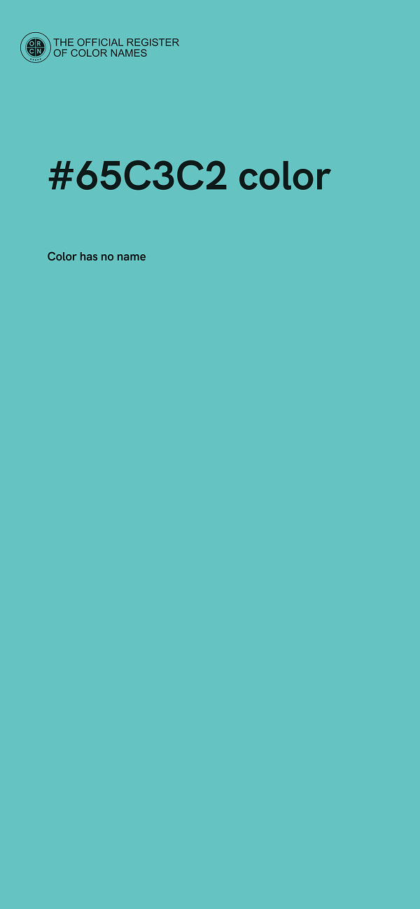 #65C3C2 color image