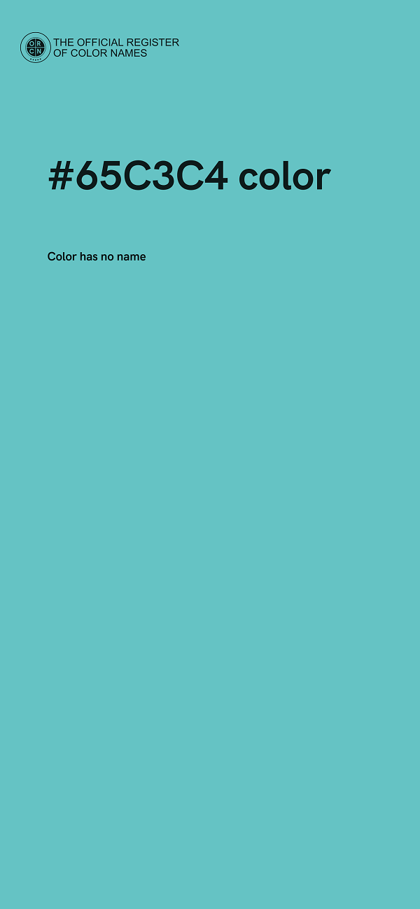 #65C3C4 color image
