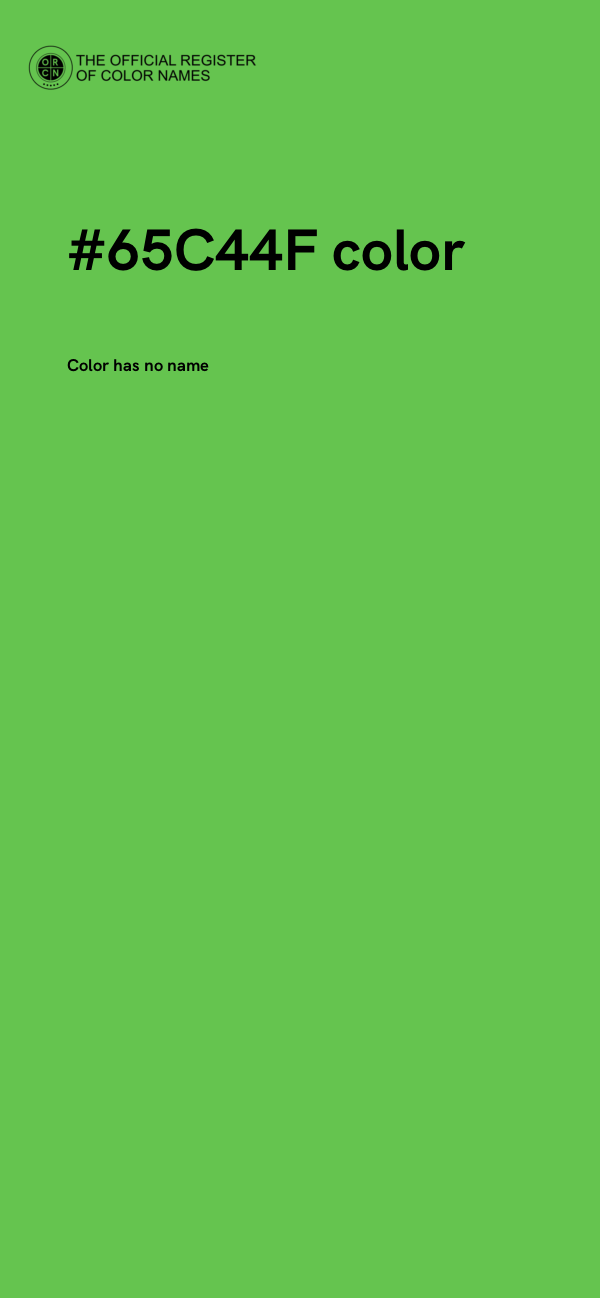 #65C44F color image