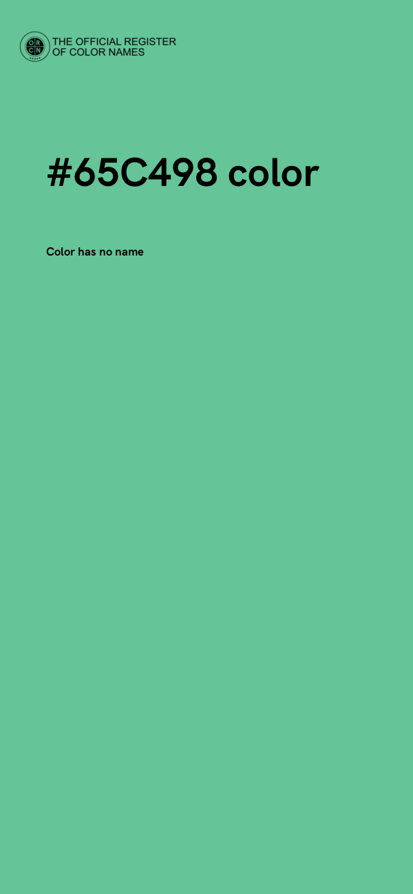 #65C498 color image