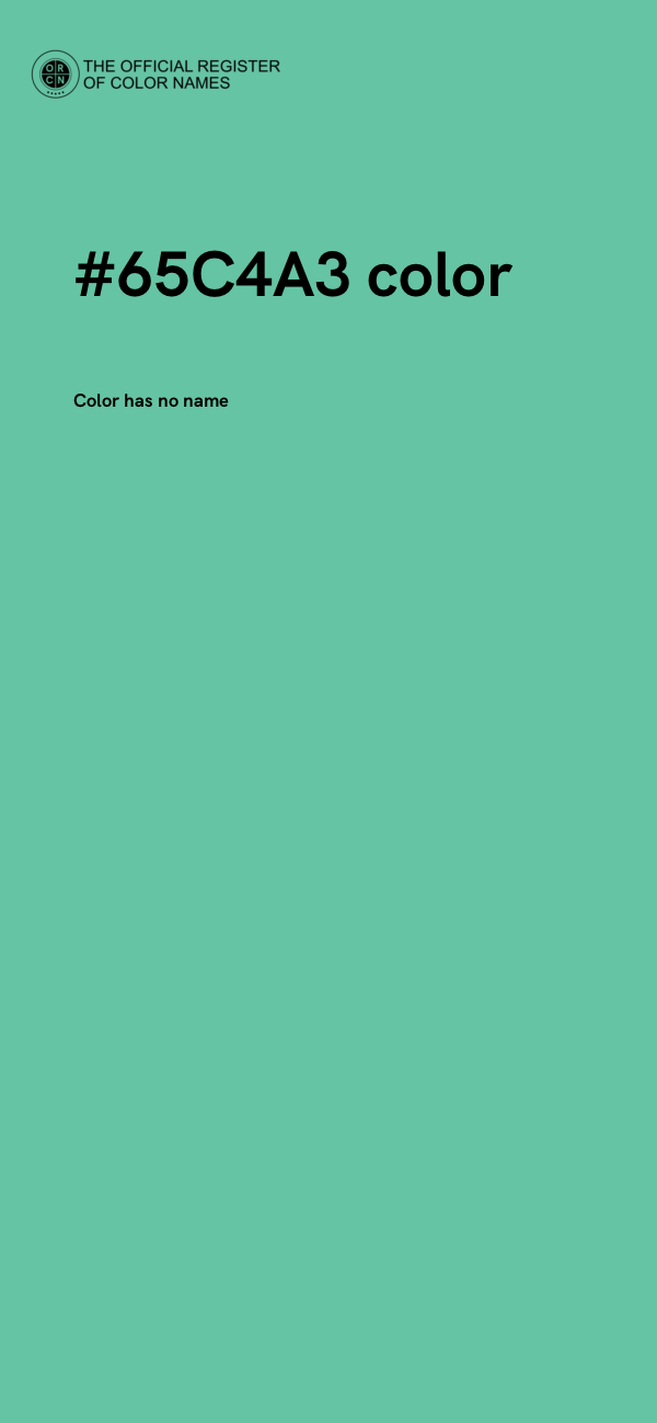 #65C4A3 color image