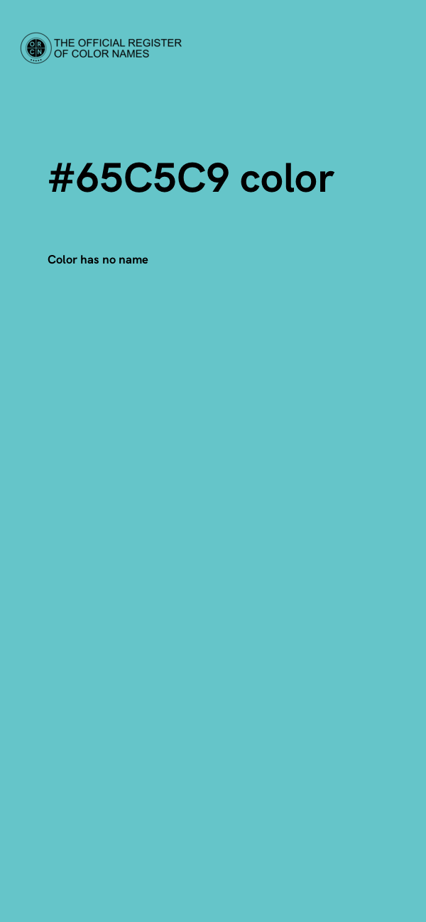 #65C5C9 color image