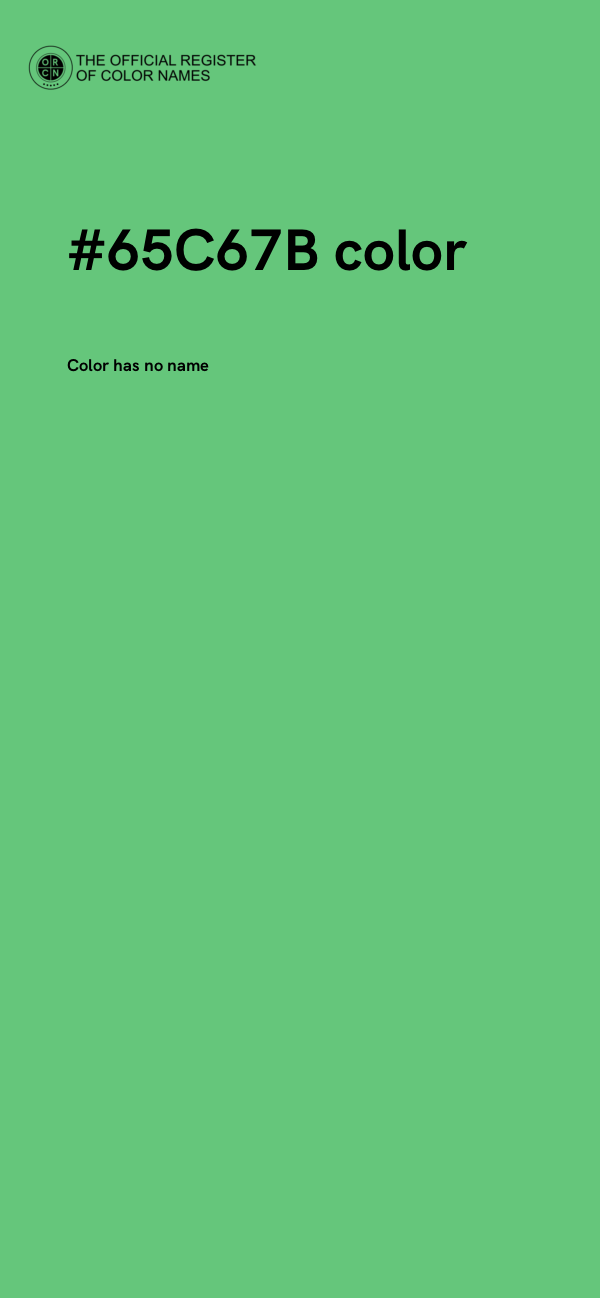 #65C67B color image