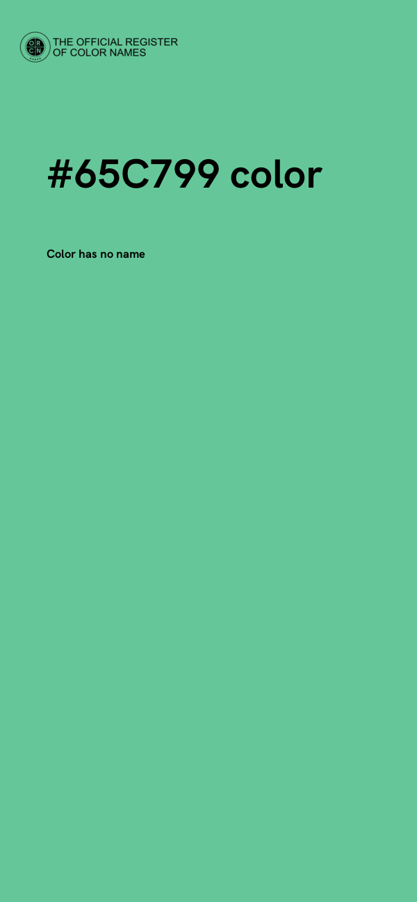 #65C799 color image