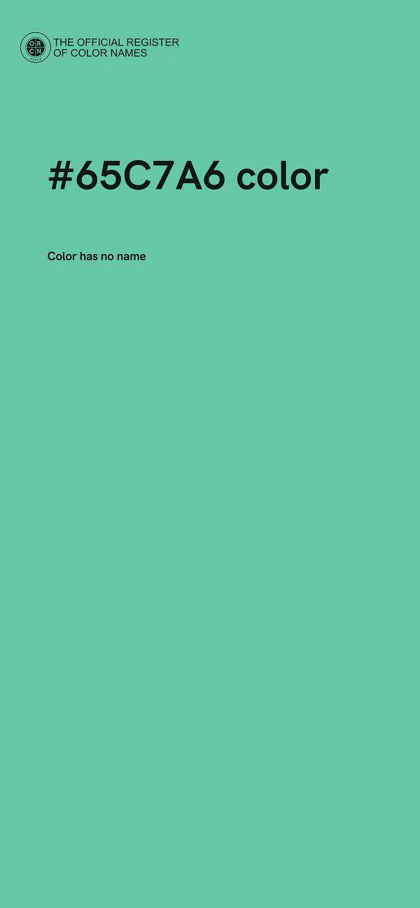 #65C7A6 color image