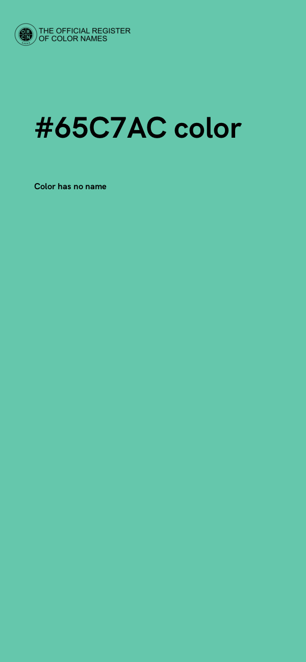 #65C7AC color image