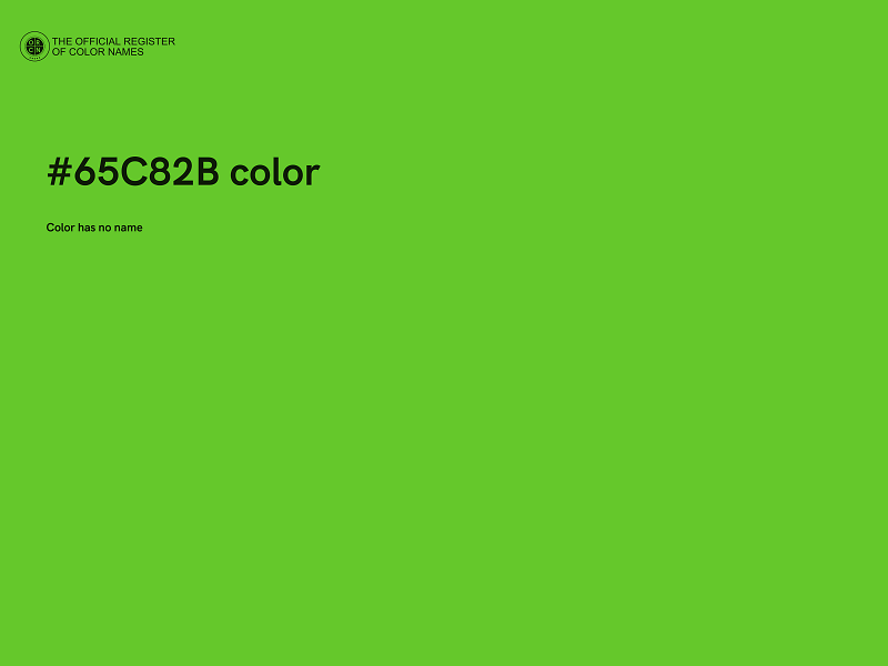 #65C82B color image