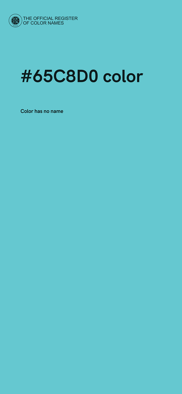 #65C8D0 color image