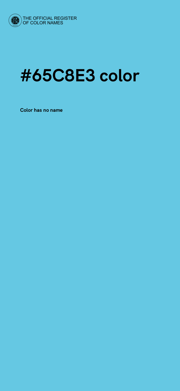 #65C8E3 color image