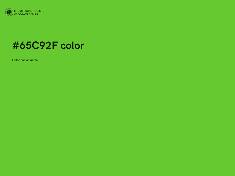 #65C92F color image