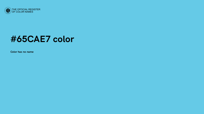 #65CAE7 color image