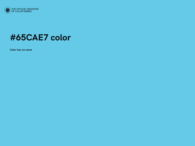 #65CAE7 color image
