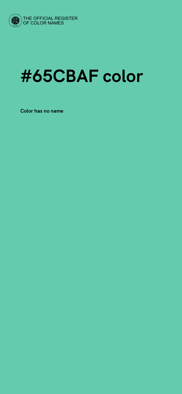 #65CBAF color image