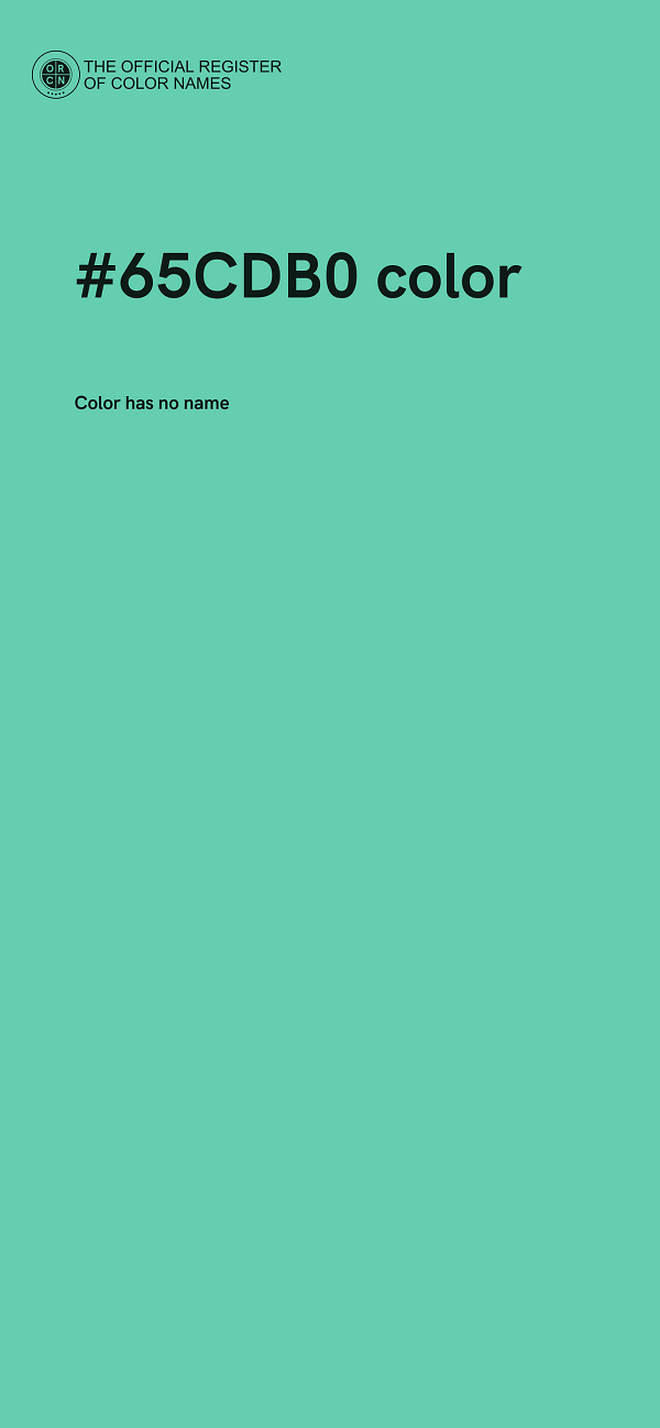 #65CDB0 color image