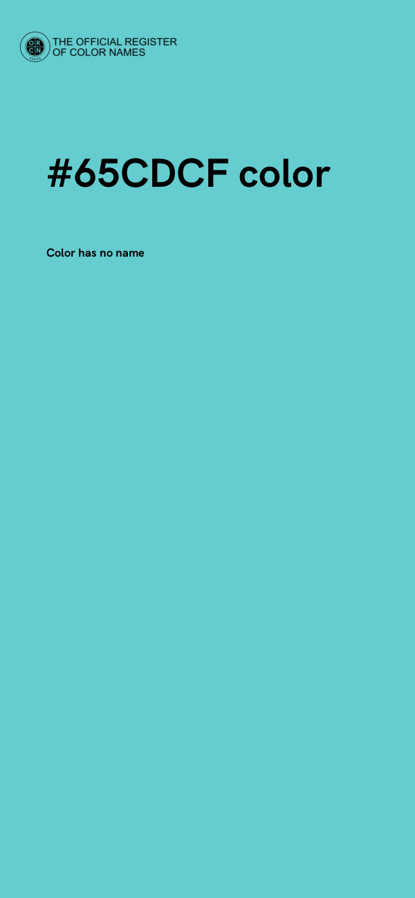 #65CDCF color image