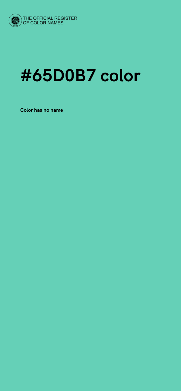 #65D0B7 color image