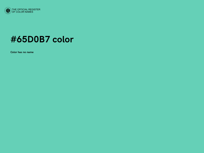 #65D0B7 color image