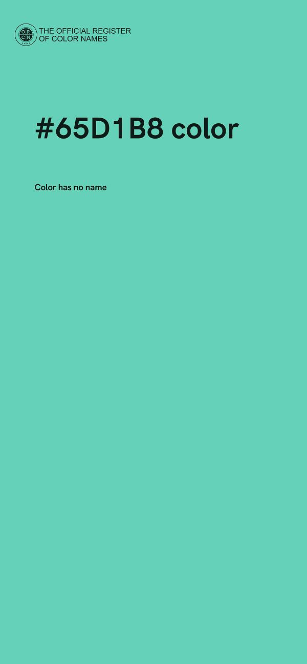 #65D1B8 color image