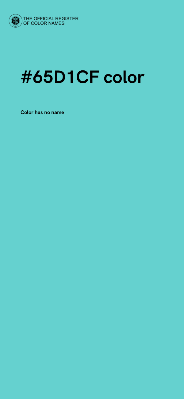 #65D1CF color image
