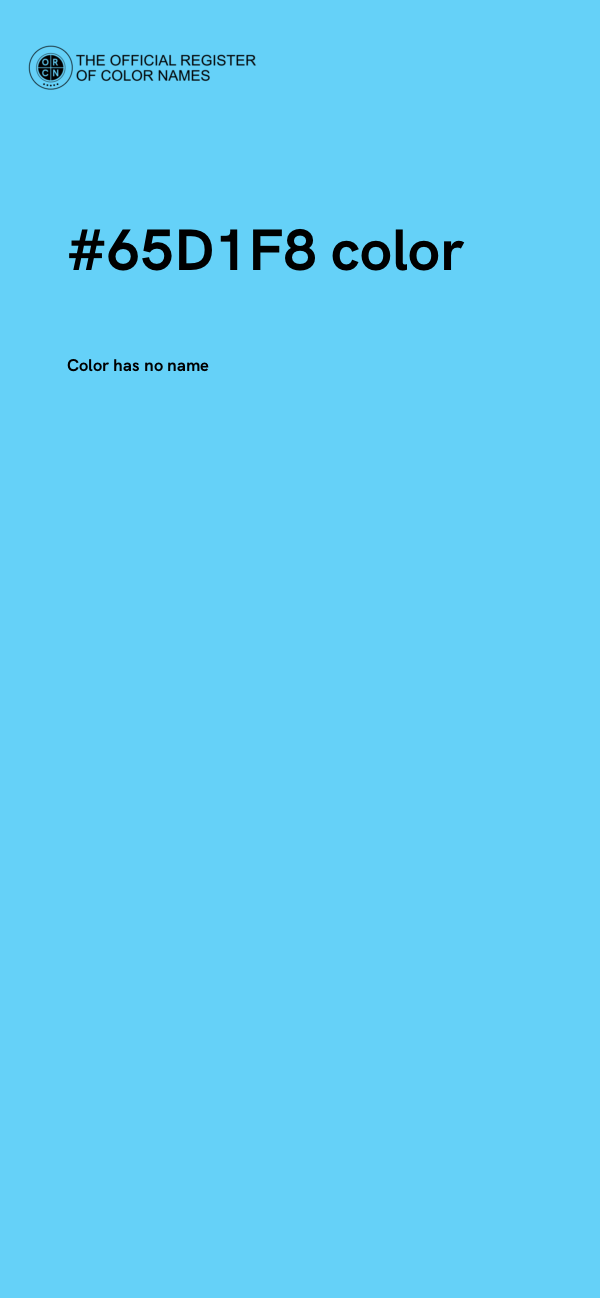 #65D1F8 color image