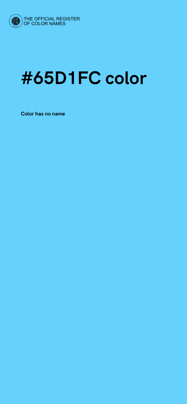 #65D1FC color image