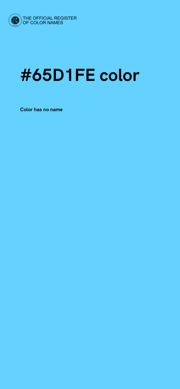 #65D1FE color image