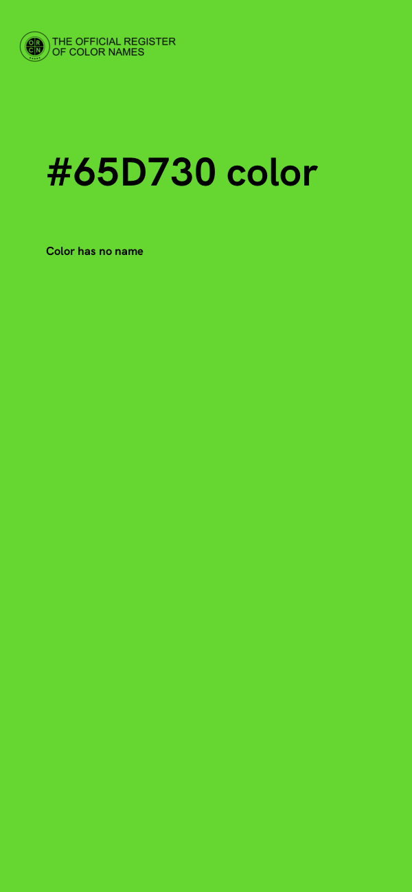 #65D730 color image