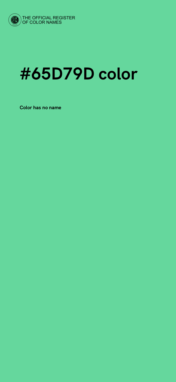 #65D79D color image