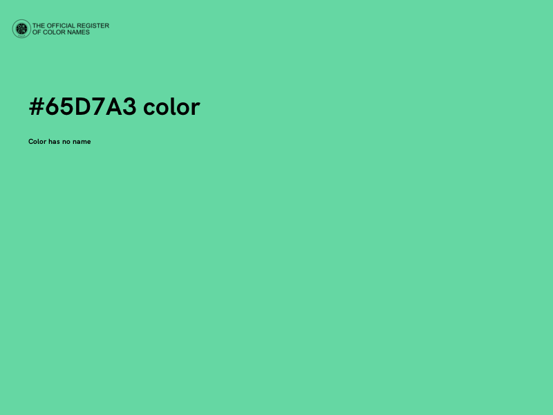 #65D7A3 color image